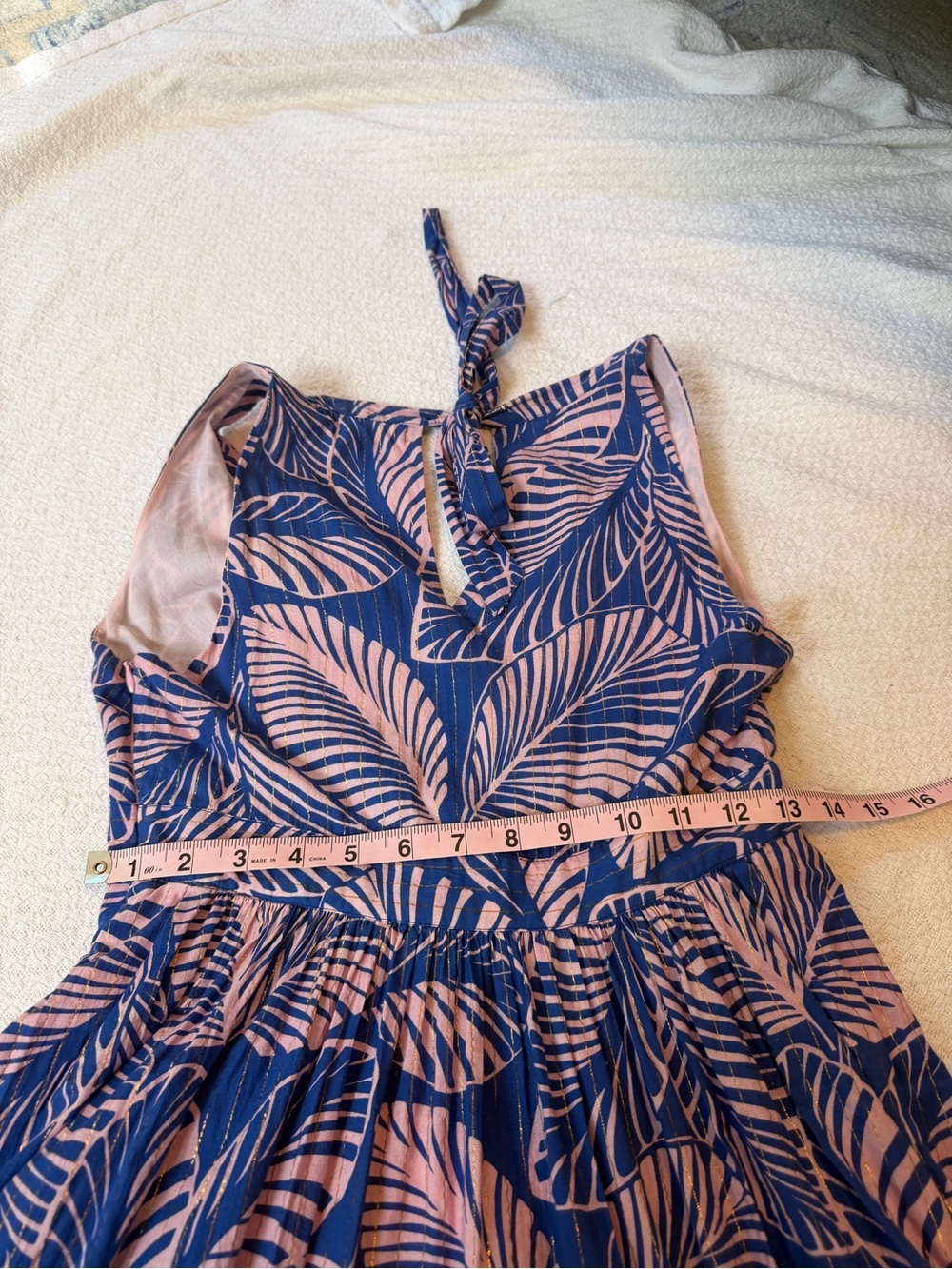 Boden Serena Cotton Tie Maxi Dress Multi Tropical Print Parrot - Picture 7 of 11